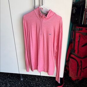 Vineyard Vines Pink Quarter-Zip Performance Jacket